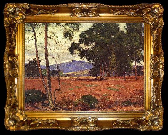 framed  William Wendt Before the Rains, ta009-2